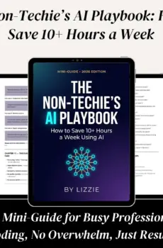 The Non-Techie’s AI Playbook with PLR and Master Resell Rights by LIZZIE. AA