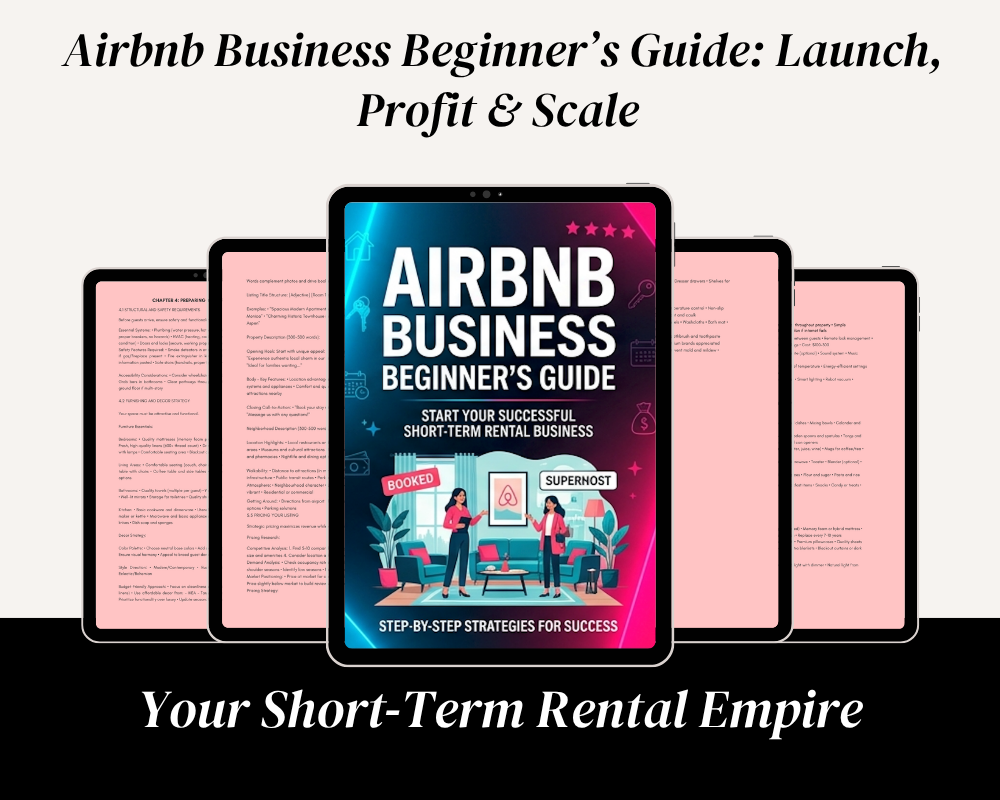 Airbnb Business Beginner’s Guide with PLR and Master Resell Rights by LIZZIE. AA