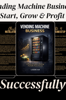 Vending machine business guide showing snack and drink vending machines in a profitable business location
