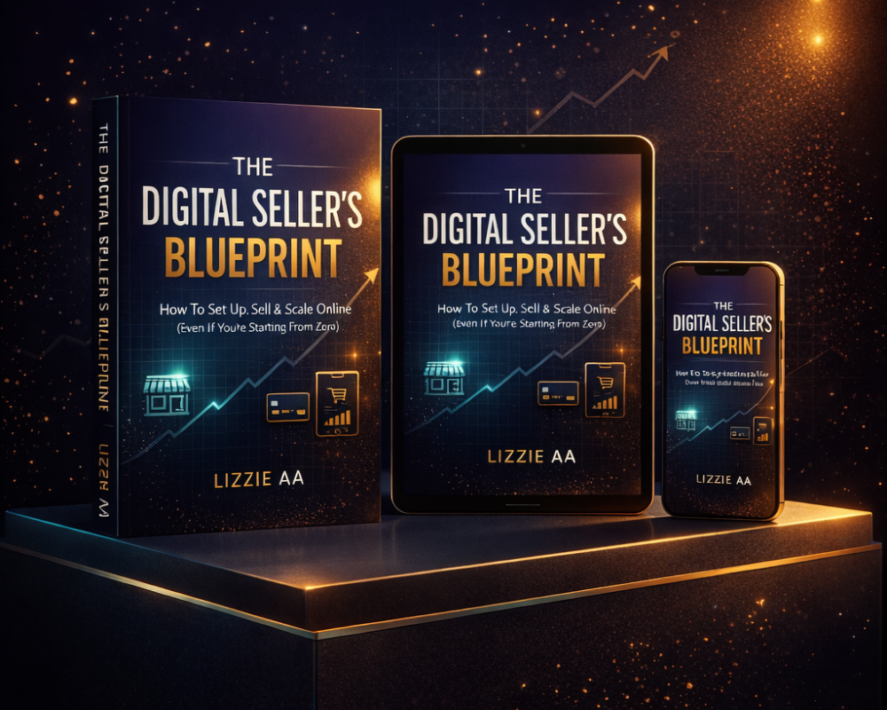 The Digital Seller’s Blueprint guide showing how to sell digital products online, build an online business, and scale from zero.