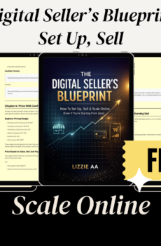 The Digital Seller’s Blueprint guide showing how to sell digital products online, build an online business, and scale from zero.